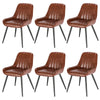 2/4/6x Dining Chairs Luxury Faux Leather Armchair Kitchen Dining Room Restaurant