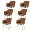 1/2/4/6x Dining Chair Upholstered Seat Armchairs Kitchen Breakfast Restaurant