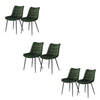 2/4/6x Dining Chairs Living Room Chairs w/ Backrest Velvet Padded Seat Cafe Pub