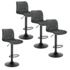 2/4/6x Breakfast Bar Stools Velvet Swivel Gas Lift Chair Kitchen Cafe Barstools