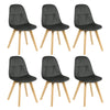 2/4/6x Dining Chairs Velvet Upholstered Chairs w/ Backrest Kitchen Lounge Office