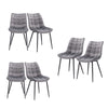 2/4/6x Dining Chairs Living Room Chairs w/ Backrest Velvet Padded Seat Cafe Pub