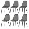 2/4/6x Velvet Dining Chairs with Backrest Upholstered Kitchen Chairs Restaurant