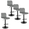 2/4/6x Breakfast Bar Stools Velvet Swivel Gas Lift Chair Kitchen Cafe Barstools