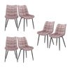 2/4/6x Dining Chairs Living Room Chairs w/ Backrest Velvet Padded Seat Cafe Pub