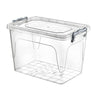 Clear Plastic Storage Box with Lid Kitchen Food Office Stackable Container Boxes