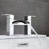 Waterfall Bathroom Tap Chrome Basin Mixer Bath Filler Shower Deck Tap Faucet Set