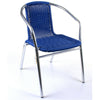 Aluminium Chrome Bistro Table Square Round Stacking Chair Cafe Outdoor Furniture