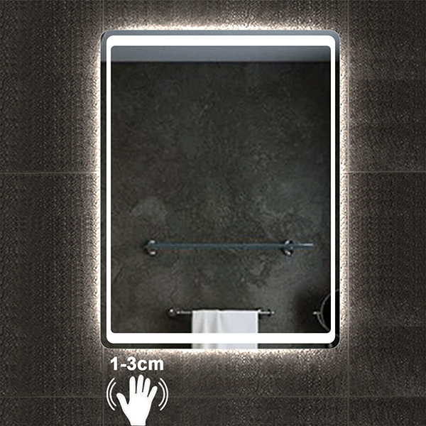 LED Bathroom Mirrors with Led lighted Sensitive Touch Switch