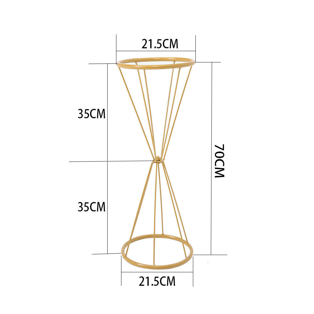 50-100cm Metal Flower Rack Column Vase Stand Display Plinths Wedding Centrepiece