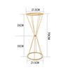 50-100cm Metal Flower Rack Column Vase Stand Display Plinths Wedding Centrepiece