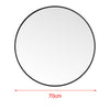 Large Black Framed Round Wall Mirror Modern Circle Glass Bathroom Bedroom Decor