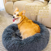 Large Dog Bed Pet Cat Calming Comfy Shag Fluffy Warm Bed Nest Mattress Donut Pad
