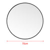 Bathroom HD Mirror Wall Mirror Black Metal Frame Bedroom Makeup Dressing Mirror