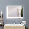 Illuminated Bathroom Mirror with 3 LED lights, Dimmable, Anti-fog Vanity Mirror