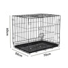 Dog Cage Metal Wire Cat Rabbit Puppy Carrier Crate Kennel Indoor Outdoor Cage