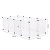 Pet Playpen Fence DIY Playpen Puppy Dog Cat Animal Cage Exercise Metal PP Indoor