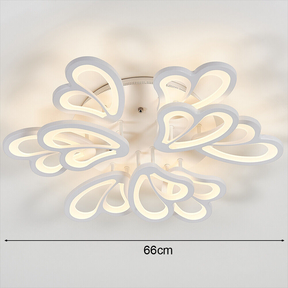 Aluminum LED Ceiling Lamp Ring Light Chandelier Lights Fixture Living Bedroom