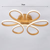 Modern LED Ceiling Light Metal Acrylic Chandelier Flower Lamp Living Dining Room