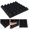 12pcs Acoustic Studio Foam Tile Home KTV Noise Sound Proofing Wall Panel 30x30cm