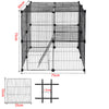 Pet Playpen Fence DIY Playpen Puppy Dog Cat Animal Cage Exercise Metal PP Indoor