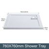 Bathroom Shower Tray Acrylic Anti Slip Slimline Rectangle/Square Base Waste Kits