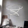 LED Pendant Light Ring Adjustable Lamp Ceiling Lights Decor Lighting Variable