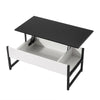Lift Up Top Coffee Tables with Hidden Storage Metal Frame Leg Modern Tea Table
