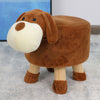 Animal Footstool Upholstered Padded Stool Pouffe Seat Chair Sturdy Wooden Legs
