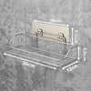Non Rust Stainless Steel Bathroom Shower Shelf Storage Suction Basket Caddy Tidy