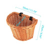 Vintage Lady Kids Rattan Wicker Basket Bike Bicycle Handlebar Leather Straps S/M