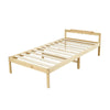 Single Bed Frame In White 3ft Solid Wooden Frame. Fits Single Mattress 190x90 cm