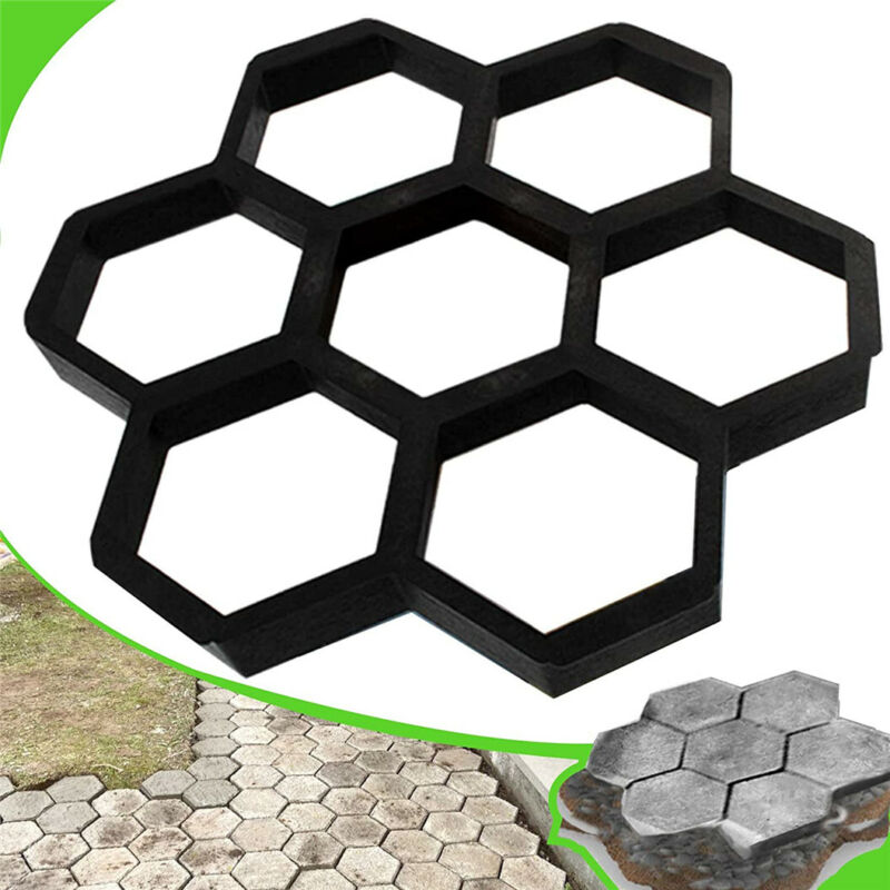 Thicken Garden Paving Pavement Mold Backyard Patio Decor Reusable Various Shape