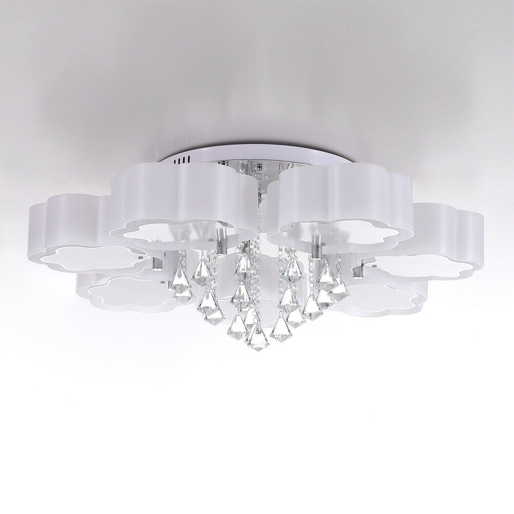 LED Crystal Ceiling Light Chandelier Lamp Modern Living Room Lights Home Decor
