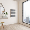Bathroom Radiator Heated Flat Panel Straight White Black Anthracite Chrome