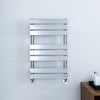 Bathroom Towel Rail Radiator Designer Flat Panel Chrome Heated Warmer Rad
