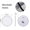 Anti-corrosion Dual Lights Round LED Bathroom Mirror RGB Dimmable Salon Mirror