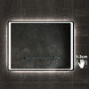 LED Bathroom Mirrors with Led lighted Sensitive Touch Switch