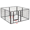 Heavy Duty 8 Panel Pet Play Pen Puppy Dog Run Cage Metal Enclosure Folding Fence