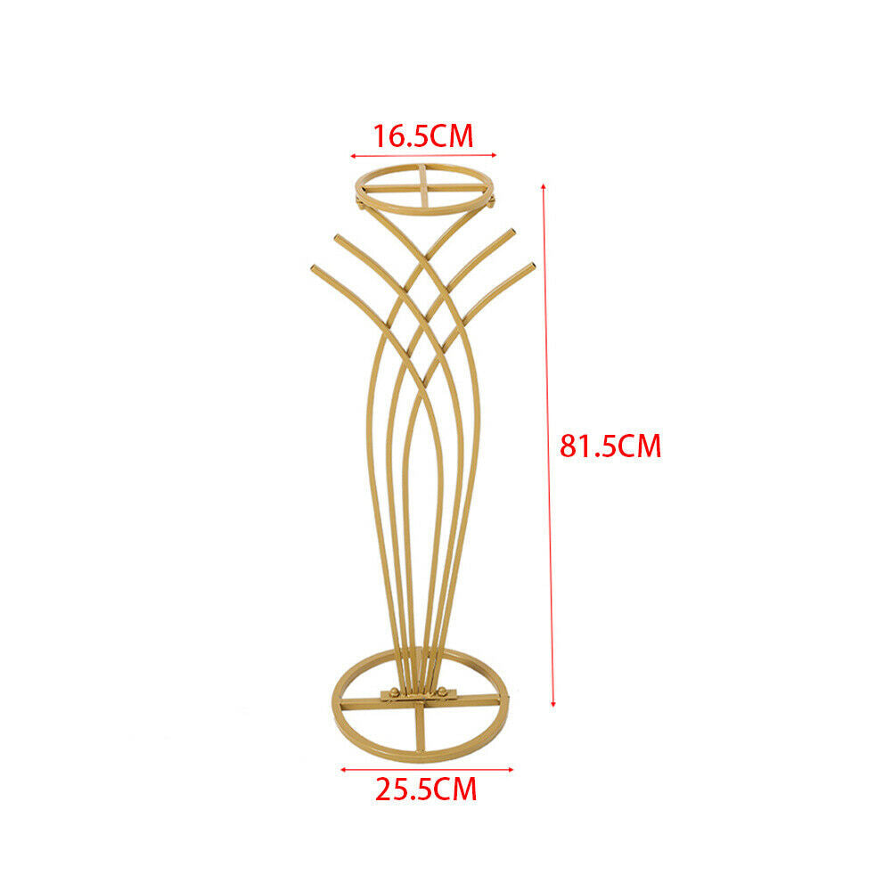 50-100cm Metal Flower Rack Column Vase Stand Display Plinths Wedding Centrepiece