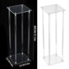 60/80/100cm Clear Tall Flower Stand Pedestal Plinth Display Cake Holder Wedding