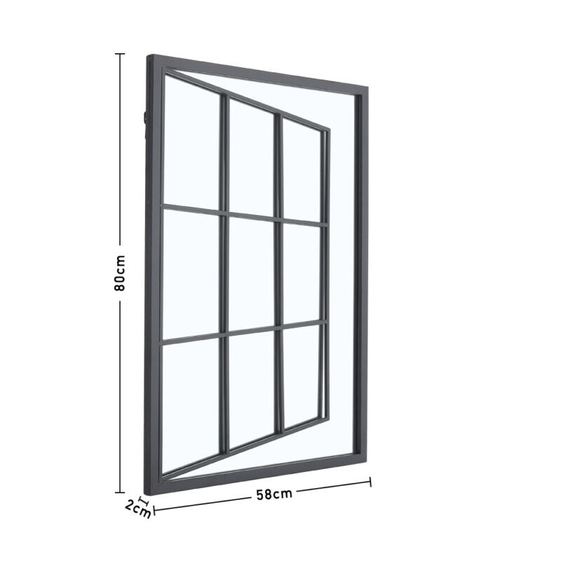 Large Window Wall Garden Mirror Ornament Indoor/Outdoor Arch Frame Mirrors Decor