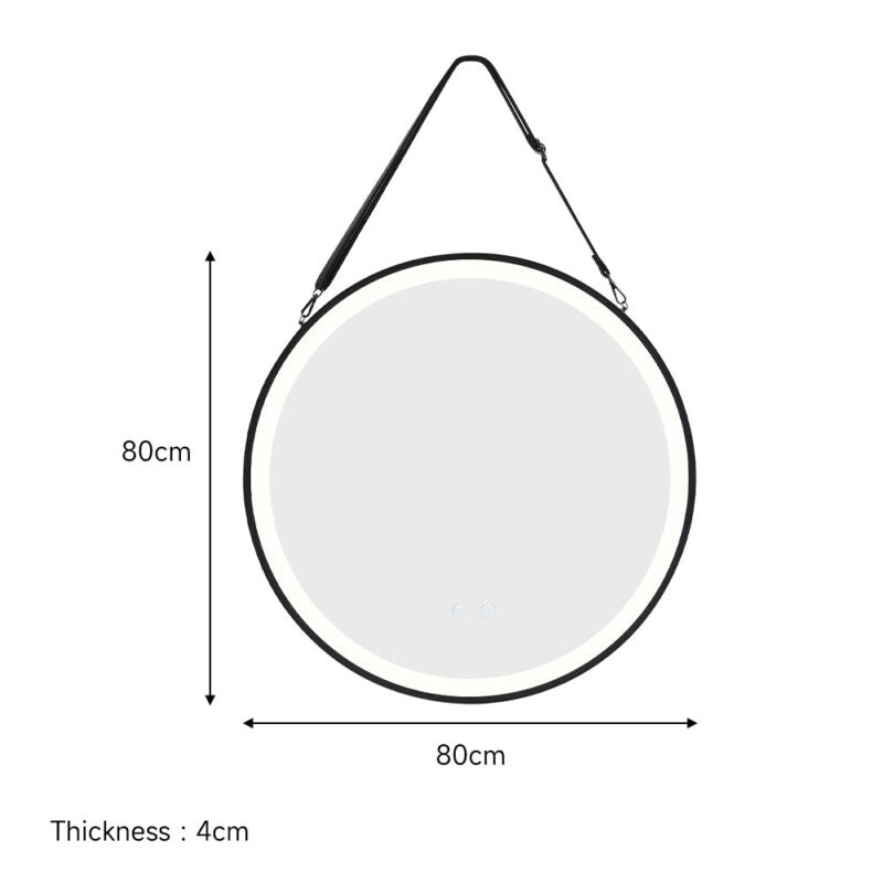 Wall Mounted IP44 LED Bathroom Mirror Modern lluminated Demister Touch Sensor