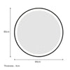Wall Mounted IP44 LED Bathroom Mirror Modern lluminated Demister Touch Sensor