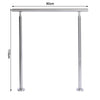 80/100/120cm Handrail Stainless Steel Balustrade Step Rail Patio Staircase Rail