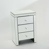 Mirrored Glass Bedside Table Nightstand Storage Cabinet Chest of 2/3 Drawers UK