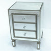 Mirrored Glass Bedside Table Nightstand Storage Cabinet Chest of 2/3 Drawers UK