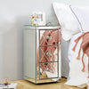 Mirrored Glass Bedside Table Nightstand Storage Cabinet Chest of 2/3 Drawers UK