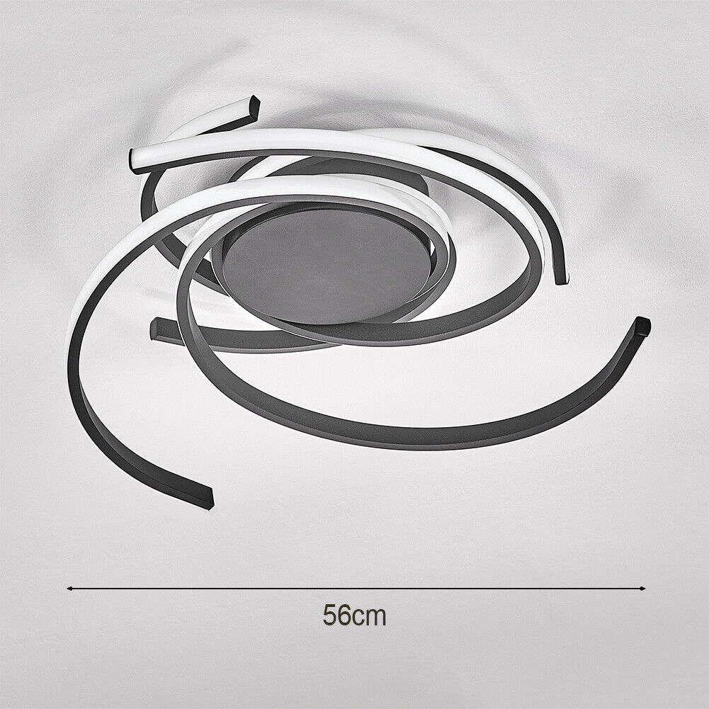 Aluminum LED Ceiling Lamp Ring Light Chandelier Lights Fixture Living Bedroom