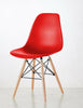 Set of 4 Dining Chairs Retro Wooden Legs Office Kitchen Lounge Chair